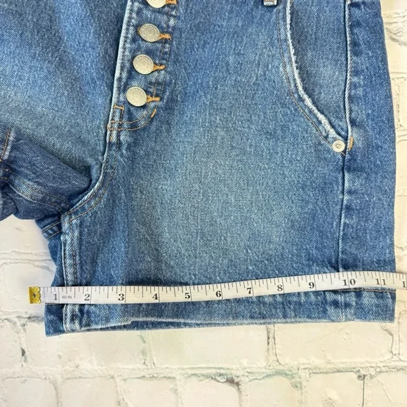 Banana Republic Factory Blue Denim Jean Button Fly High Rise size 0/25 - Picture 11 of 13